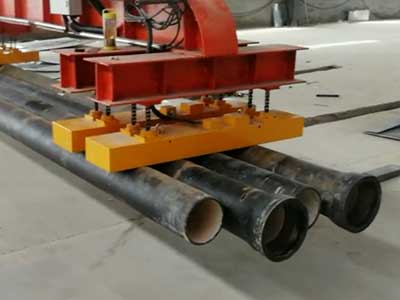 Electromagnetic bridge crane for cast iron pipes Electromagnetic bridge crane for cast iron pipes