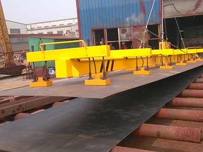 For single piece of steel plate handling outdoor goliath crane