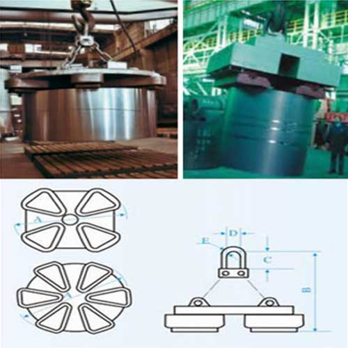 Lifting Electromagnet for Lifting Steel Coil Vertically Lifting Electromagnet for Lifting Steel Coil Vertically