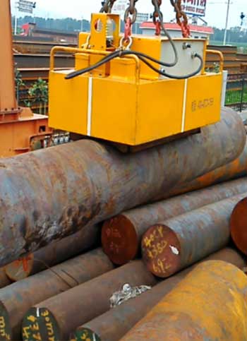 Magnetic lifter for billet handling  Magnetic lifter for billet handling