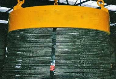 Vertical rebar coil handling crane  Vertical rebar coil handling crane
