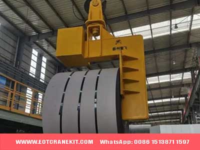 Horizontal c hook bridge crane, economical steel coil material handling equipment