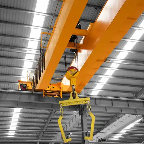 overhead crane for horizontal eye coil handling