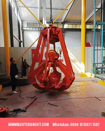 Production of 6 jaws of mechanical grab bucket for steel scrap handling in scrap yard 