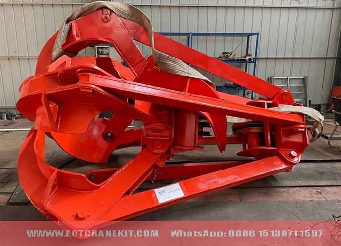 2 cubic meters orange peel mechanical grab bucket for steel scrap handling 