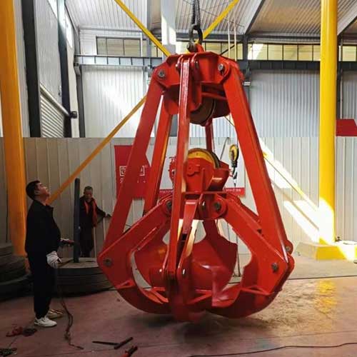 Orange Peel Mechanical Grab for Sale Libya for Steel Scrap Crane 