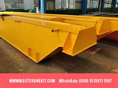 Main girder of double girder overhead bridge crane, box girder design
