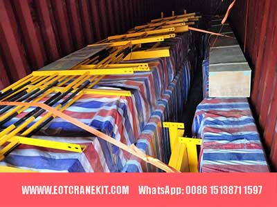 double beam overhead crane 20 ton /5 ton main steel structure loaded into truck 