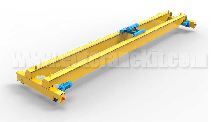  low-cost double-girder overhead crane with Chinese parts and components