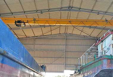 5 Ton Single Girder Eot Crane for Shipbuilding Maldives