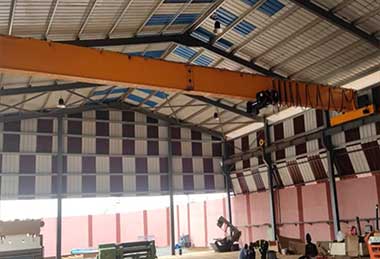 Single Girder Top Running Overhead Crane 10 Ton Commissioning