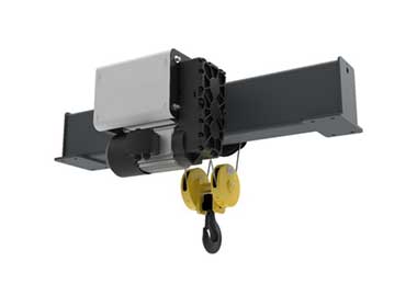 Model NRF (Foot-Mounted Hoist) - Capacity / SWL: 3 ton, 5 ton, 10 ton, 16 ton, 20 ton, 32 ton, 50 ton, 80 ton