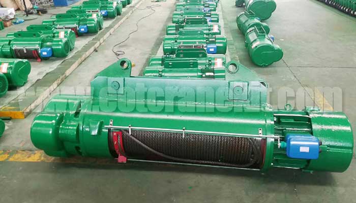 CD/MD style electric wire rope hoists up to 50 ton