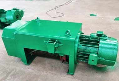 Fixed type cd/md wire rope hoist, mounted on hoist trolley frame