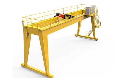 Double girder overhead crane with intelligent and smart featrues for indoor and outdoor 