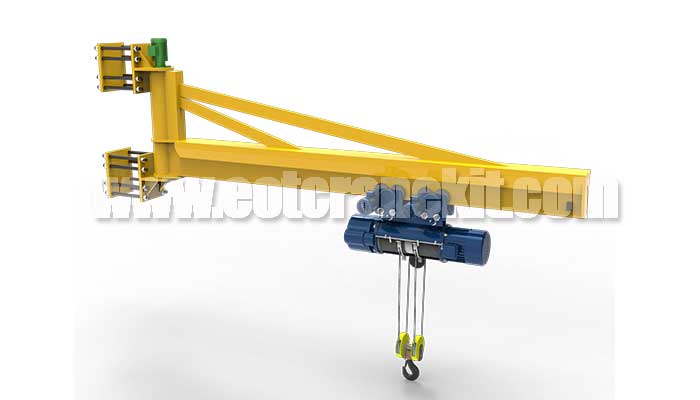 Wall-Mounted Jib Cranes and column mounted jib crane 180 degree or 270 degree rotating for furniture manufacturing 