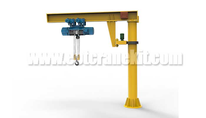 Free-Standing Jib Cranes and pillar jib crane for furniture industry 