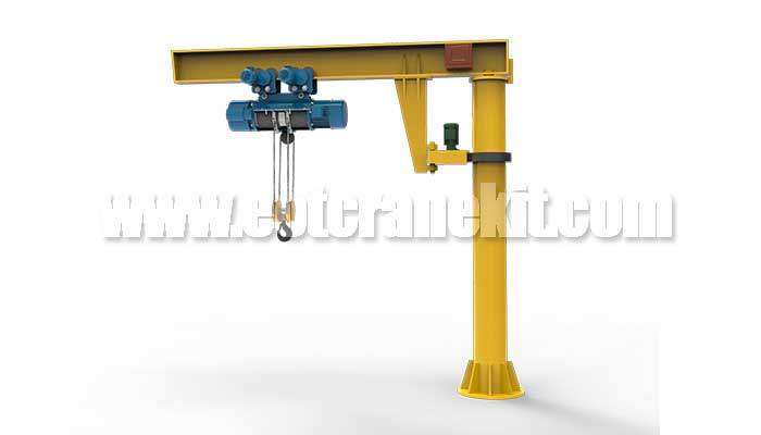 Overhead jib crane for general manufacturing, manufacturing crane, 