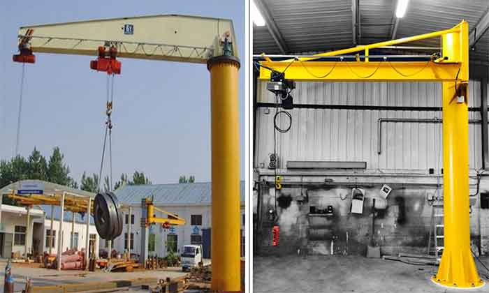  Foundation Floor Mounted Jib vs. Foundationless floor Jib Crane