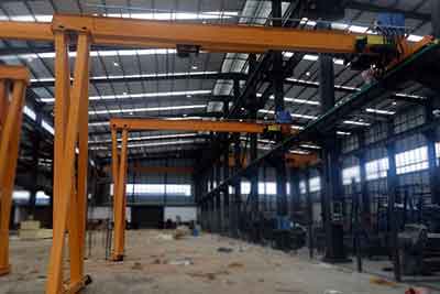 FEM Wall mounted gantry crane with single girder with capacity up to 20 tons
