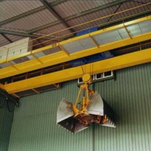 Clamshell Grab Bucket Overhead Crane Benefits for Cement Factory