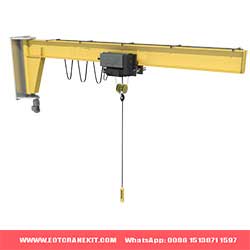 Wall mounted wire rope hoist cantilever crane with i beam arm design with capacity up to 3000kg