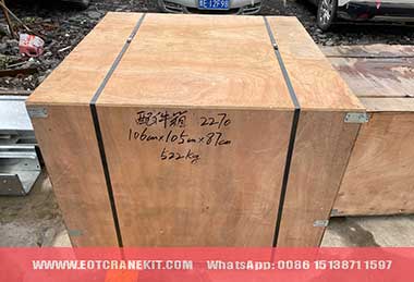 Main parts and components of 15 ton electric cranes for delivery to Kenya Main parts and components of 15 ton electric cranes for delivery to Kenya