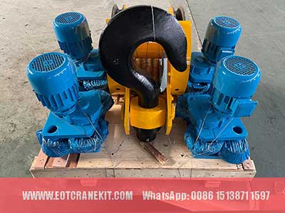 4 electric travelling motors for the 30 ton crane hoist and hook  4 electric travelling motors for the 30 ton crane hoist and hook