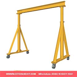 Portable gantry cranes: