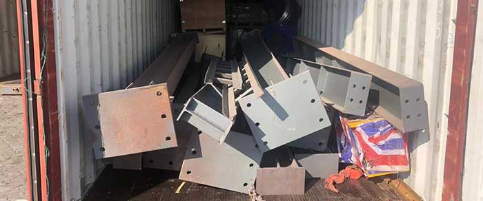 Crane runway system including runway bean and columns for delivery  Crane runway system including runway bean and columns for delivery
