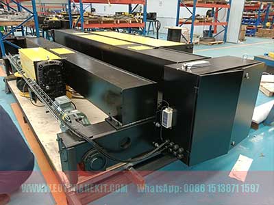 Double hook built up hoist trolley 35 ton/ 5 ton 