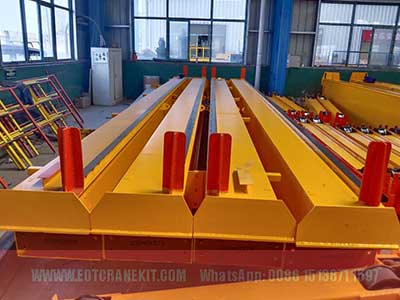 box girder of main hook and auxiliary hook block overhead cranes