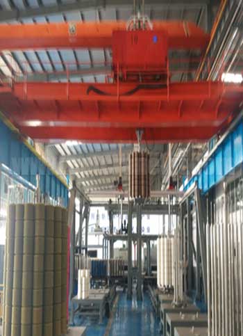 Double Girder Overhead Crane for textile industry 