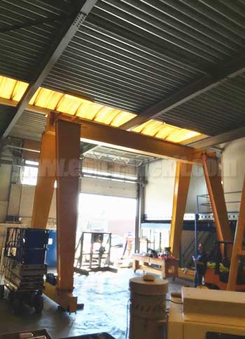 indoor gantry crane for textile industry 