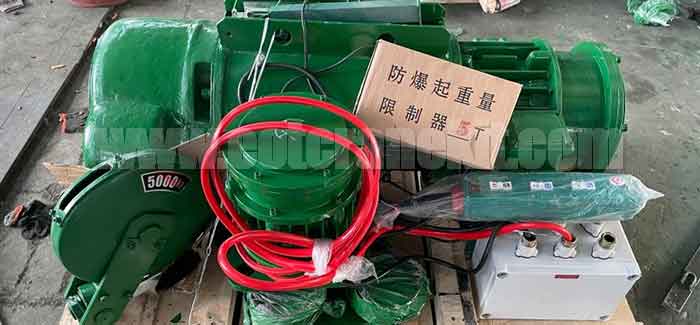 5000kg explosion proof jib crane hoist 