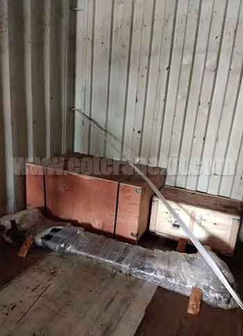 Explosion proof jib crane for delivery by container 