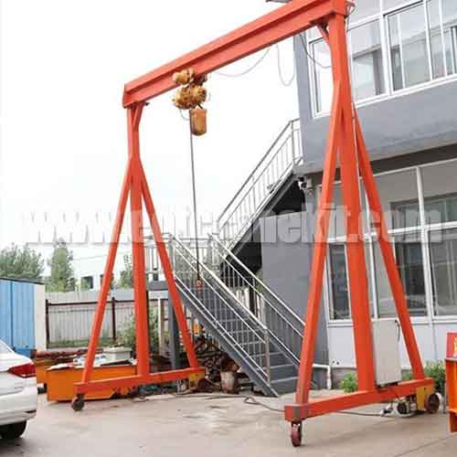 Electric Chain Hoist Portable Gantry Crane 3 Ton for Sale Mexico