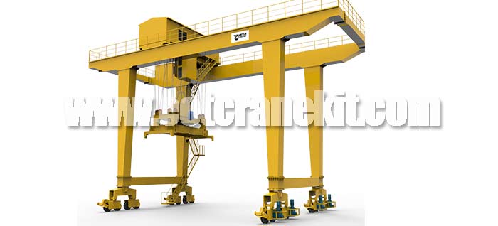 Rail mounted gantry cranes for Sale, Pendant control and remote control rail travelling gantry crane , floor operated gantry crane