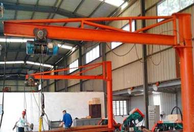 Pillar-Mounted (Freestanding) Jib Cranes and floor mounted jib crane