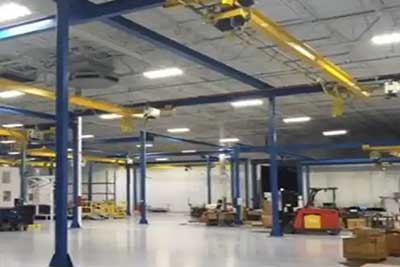 Under Running Free-Standing Floor Mounted Bridge Cranes (Underhung Cranes):