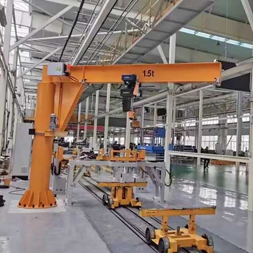 Freestanding jib cranes