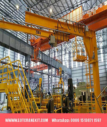 Telescoping Jib Crane, free standing jib hoist crane system 