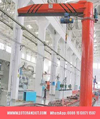 Electric Wire Rop Hoist Jib Crane, free standing jib hoist crane system 