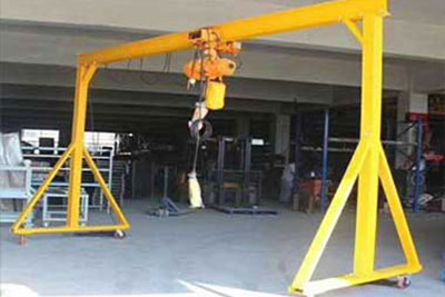 Portable Fixed Height Free Standing Gantry Crane: