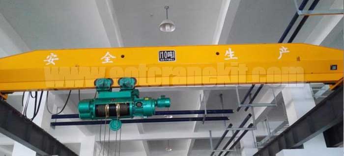 Wire Rope Hoist Top Running Single Girder Overhead Crane: