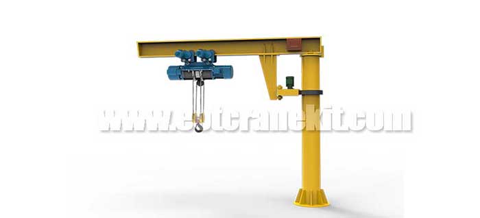 6. Floor-Mounted Jib Crane for 5 Tons: