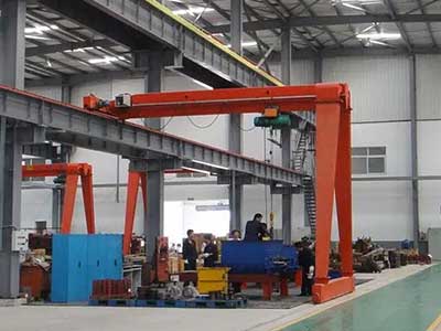 Indoor Semi-Gantry Rail Cranes: