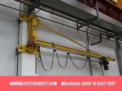 Foundation-Mounted Wall Jib Crane: