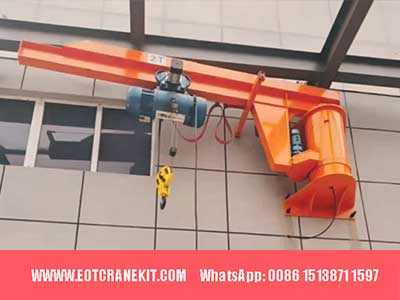 Fixed Wall Jib Crane with Hoist, custom wall jib cane system for your selection
