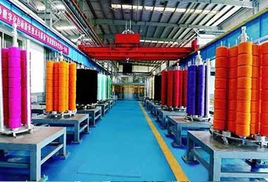 Textile manufacturing crane, bridge crane